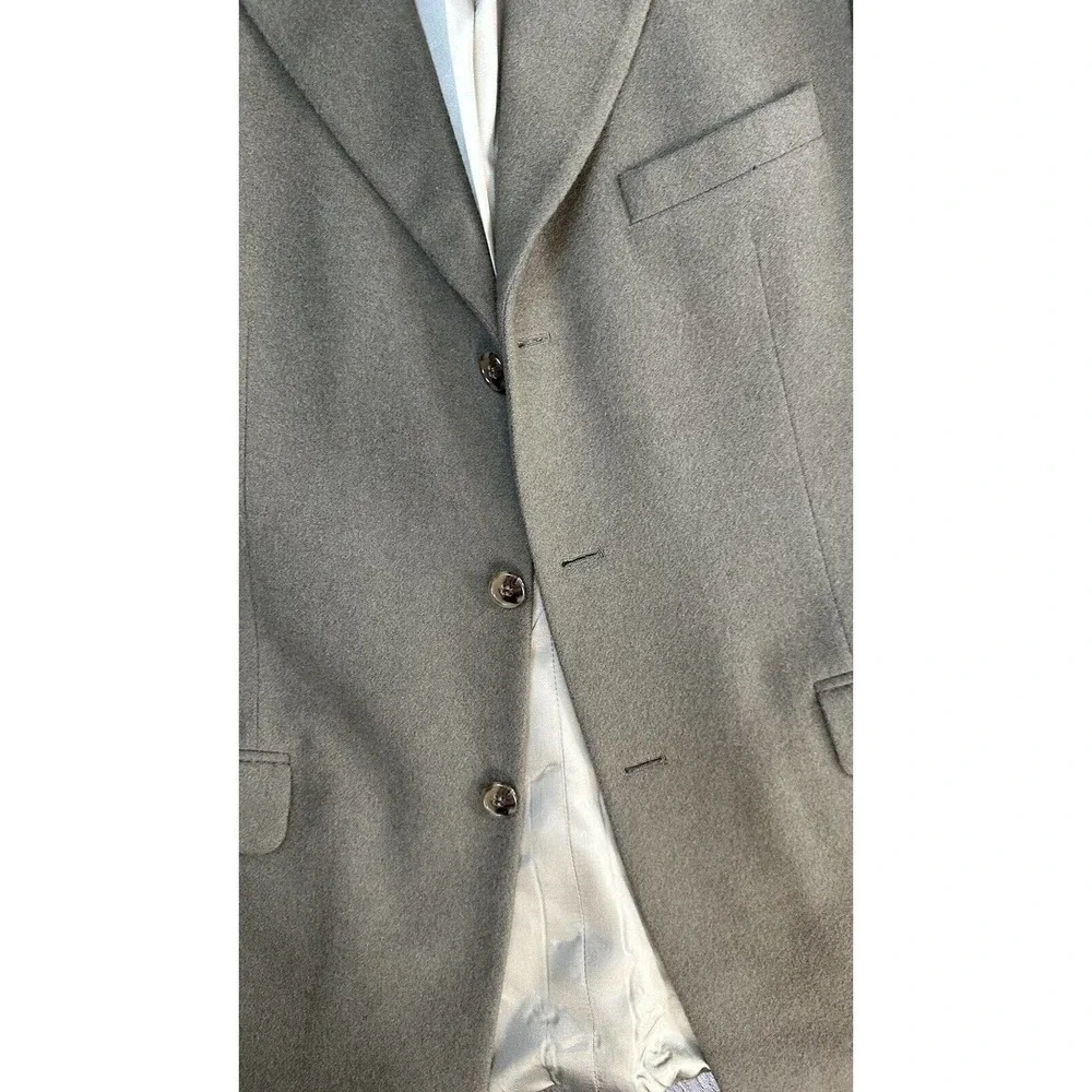 Bill Blass Vintage Blazer Sport‎ Coat Three Button Jacket Camel Hair 40R Casual